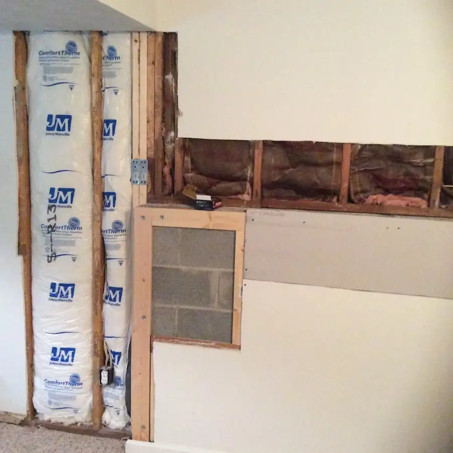 Wall insulation replacement during Contents Cleaning & Restoration in Riverdale